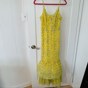 Yellow floral maxi